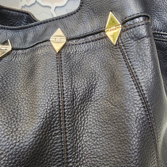 Foley+Corinna Dumonde Mid City Large Leathe Hobo Tote Black - Picture 10 of 14